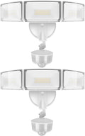 LUTEC 2 Pack 74W 8000 Lumen Motion Sensor Outdoor Lights, 5000K Daylight by LUTEC