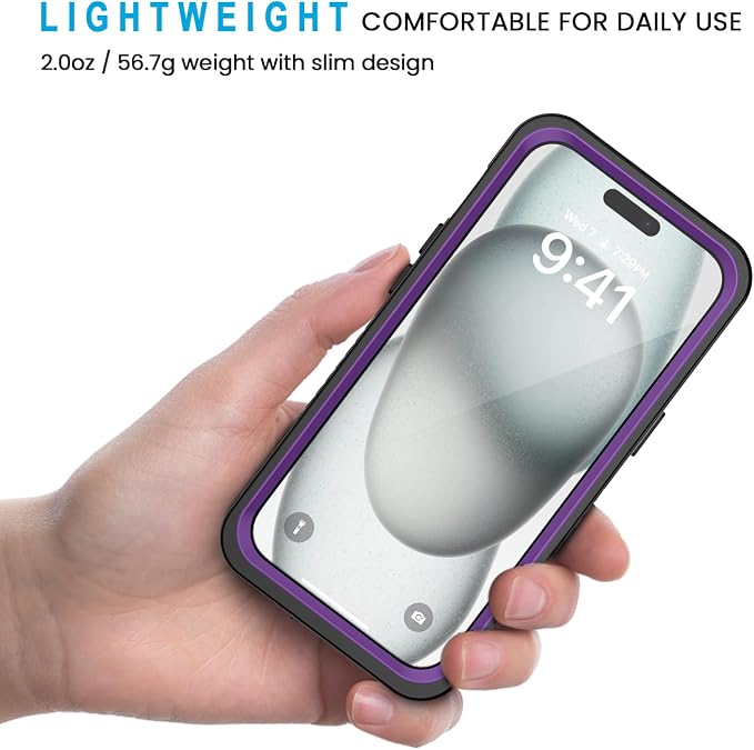 Lanhiem for iPhone 15 Plus Case, IP68 Waterproof Dustproof Shockproof Cases - Image 4