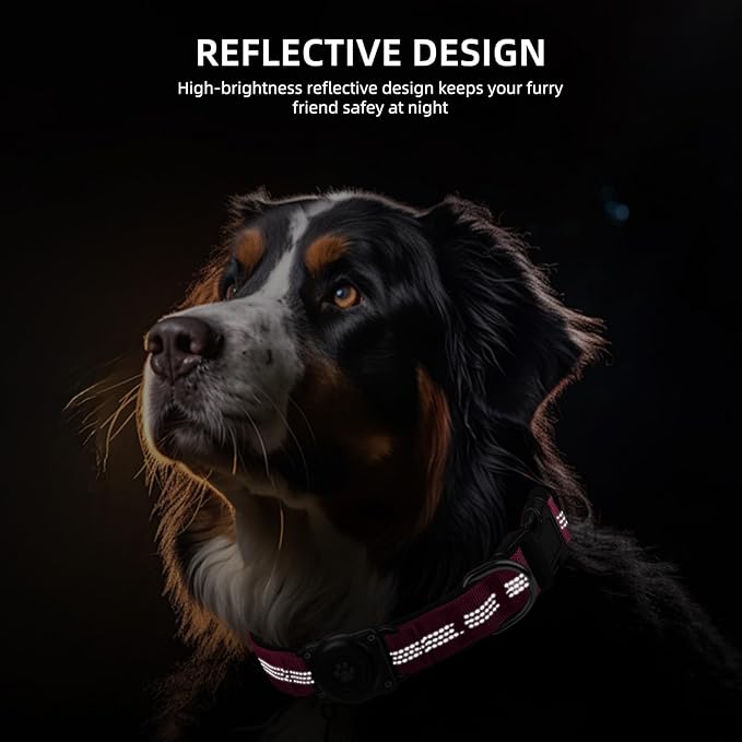 Upgraded AirTag Dog Collar, IP68 Waterproof Air Tag Dog Collar Holder, - Image 7