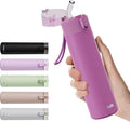 9oz Small Water Bottles with Straw, Mini Water Bottle with One-Hand Open Design by Exllena