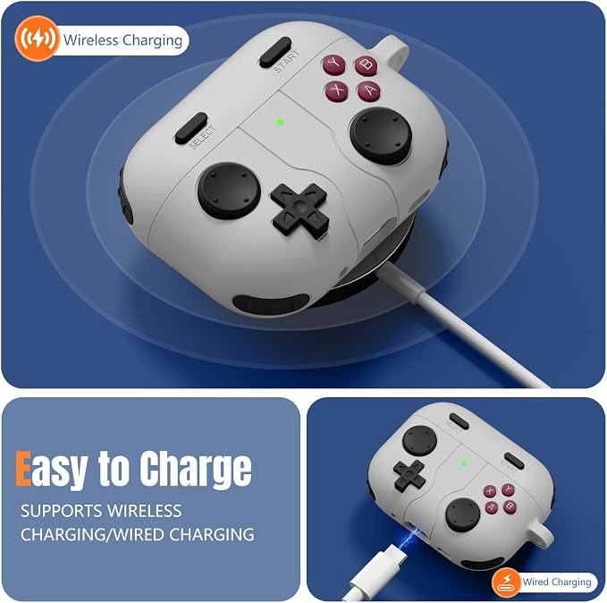 Game Case for AirPods Pro 3 Case 2025, Shockproof Silicone Cover for Apple - Image 5