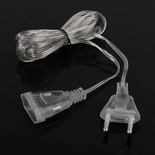Clear Outdoor String Light Extension Cord Waterproof Flexible Transparent Cable - Image 6