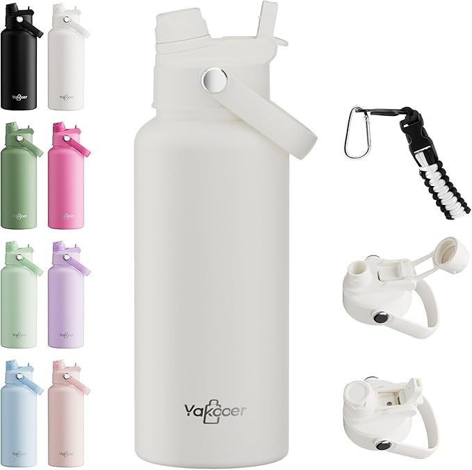 32oz Insulated Water Bottle by Yakooer