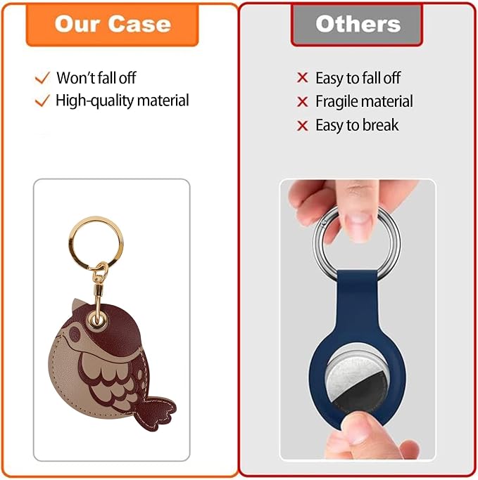 Leather Keychain Case Holder Compatible - Image 7