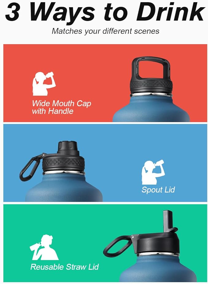 Half Gallon Water Bottle Insulated - Image 5