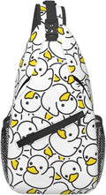 Cute Duck Sling Bag For Women Men Fashion Duck Backpack Crossbody Shoulder Bag by Unknown