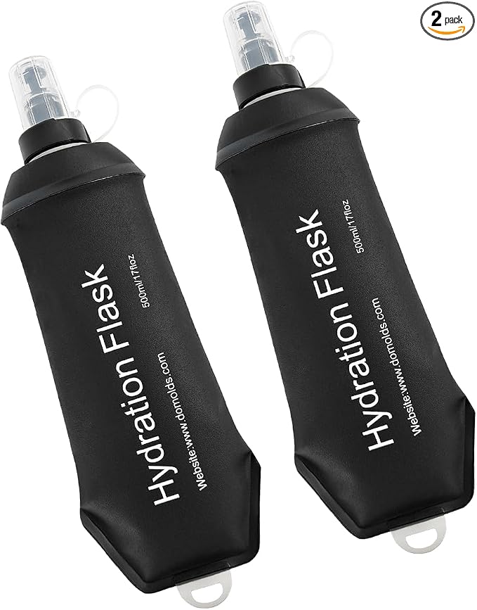 WILDREEDS 500ml Soft Flask, TPU Collapsible Soft Water Bottle by WILDREEDS