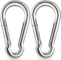 Locking Carabiner Clips, Stainless Steel Spring Snap Hook Locking Carabiner by Acquwistach