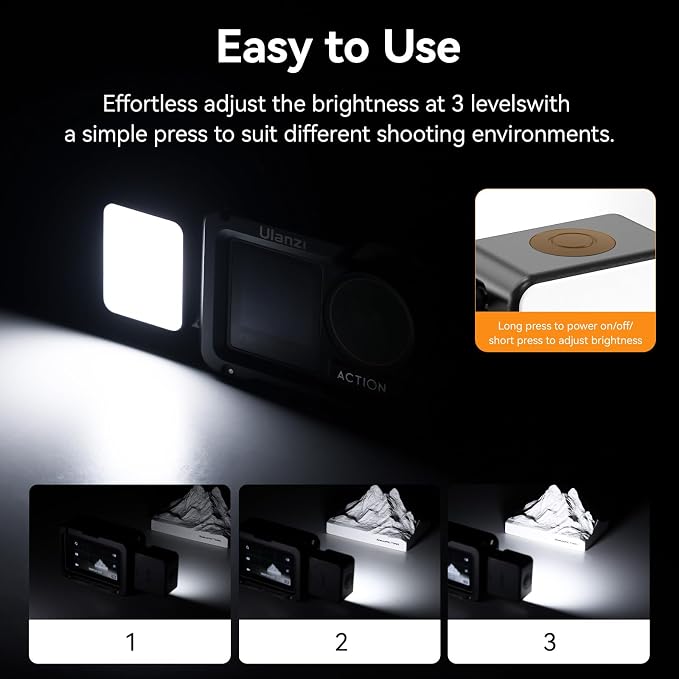 ULANZI LM18 2-Pack Vlogging Light Mini LED Action Camera Video Light Magnetic - Image 4