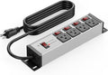 CCCEI Heavy Duty Surge Protector Power Strip 20 Amp Individual Switches. 4FT 12 by CCCEI