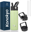 Konokyo 18 oz Insulated Water Bottle Stainless Steel Sport Bottles by Konokyo
