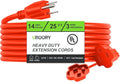 Outdoor Extension Cord Waterproof 25 FT, Flexible 100% Copper 3 Prong Extension by UBOORY
