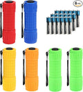 Whaply 6-Pack Small Mini Flashlight Set, 5 Colors, COB LED Handheld Flashlight by Whaply