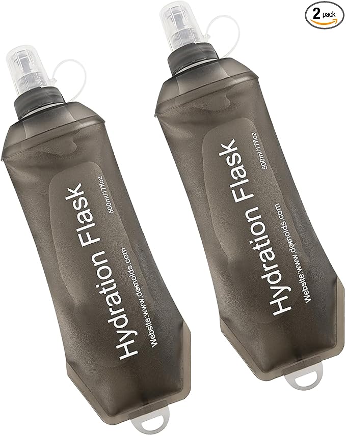 WILDREEDS 500ml Soft Flask, TPU Collapsible Soft Water Bottle by WILDREEDS
