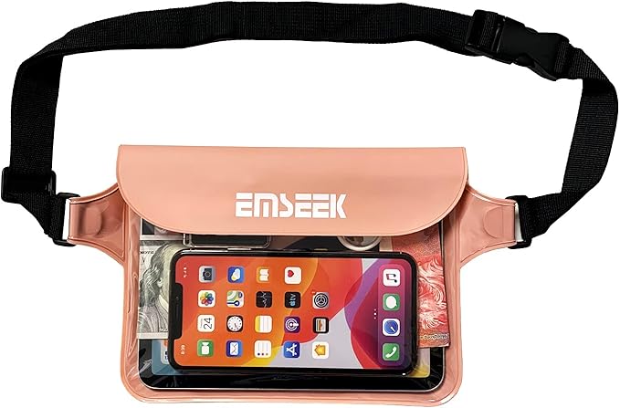 Waterproof Waist Pouch Dry Belt Bag Fanny Pack Keep Your Key Fob Wallet Kindle by EMSEEK