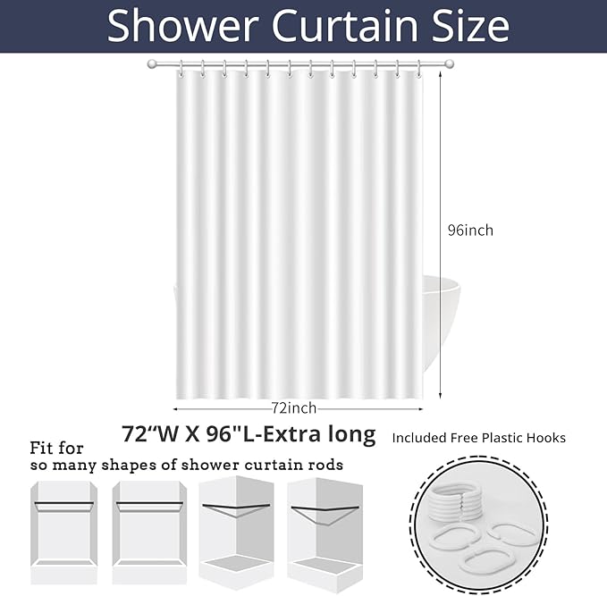 Kid Shower Curtain, Colorful Cartoon Tropical Fish Ocean Beach Theme Bath - Image 7