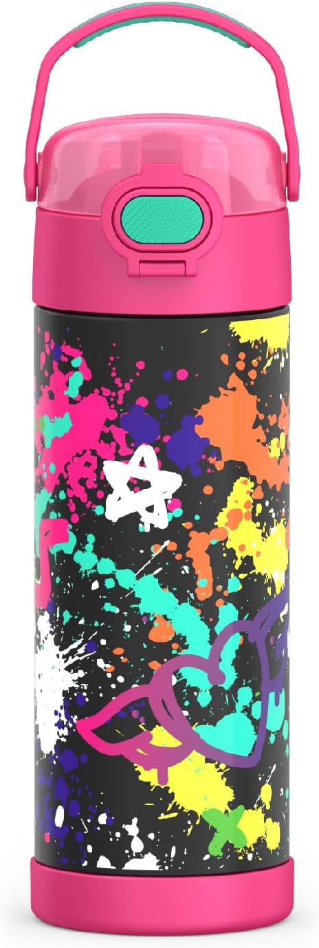 THERMOS FUNTAINER 16 Ounce Stainless Steel Vacuum Insulated Bottle by Thermos