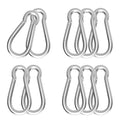 Carabiner, Heavy Duty Galvanized Steel Spring Snap Hook Carabiner Clips by High-PQ