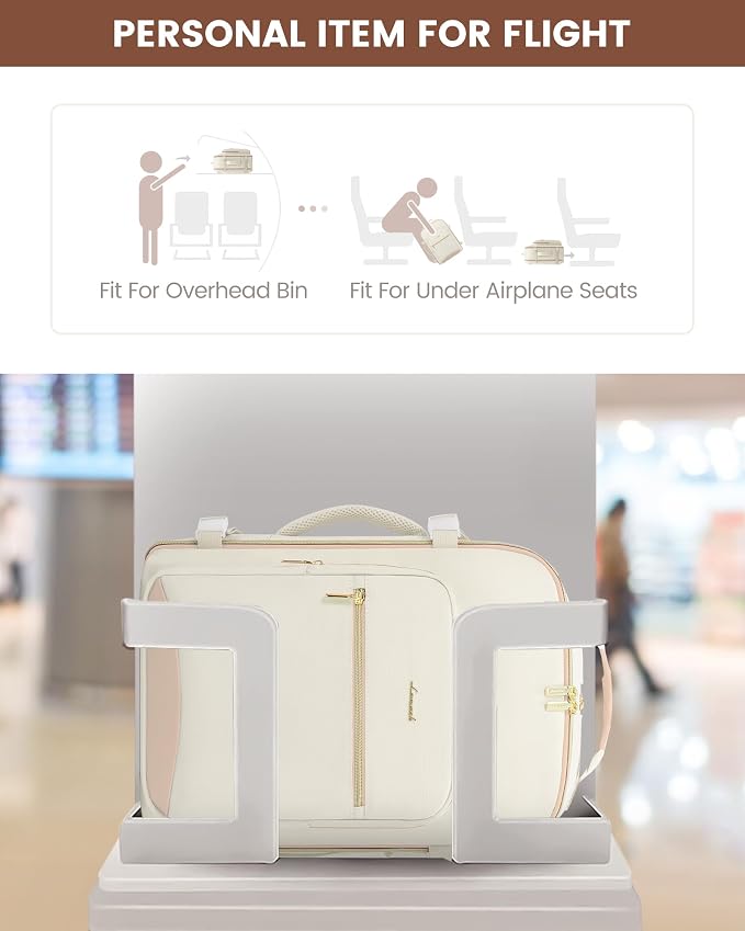 LOVEVOOK Travel Backpack for Women & Men 50L, Airline Approved Carry On - Image 4