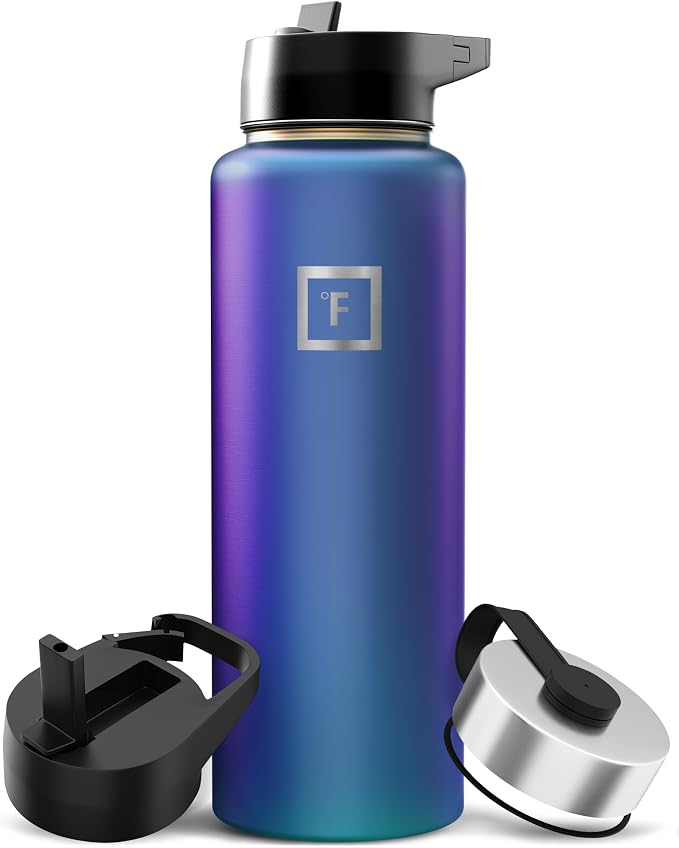 IRON °FLASK Camping & Hiking Hydration Flask - 40 oz Aurora by IronFlask