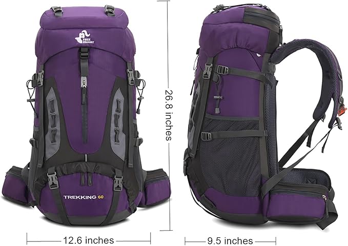 Bseash 60L Hiking Camping Backpack - Image 2