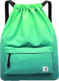 Waterproof Drawstring Bag, Gym Bag Sackpack Sports Beach Backpack by Risefit
