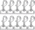 Lucky Goddness 10pcs Swivel Snap Hooks by LuckyGoddness