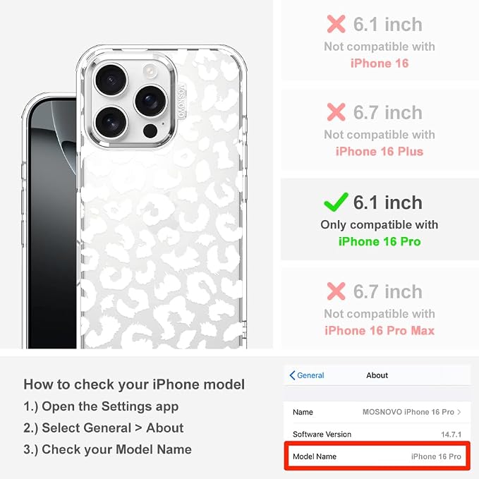 MOSNOVO Case for iPhone 16 Pro - Image 2