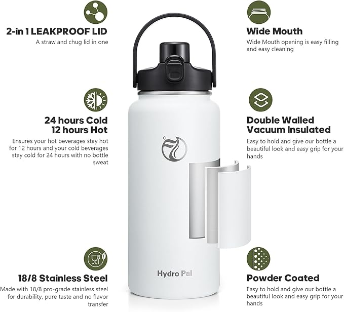 64oz Half Gallon Insulated Water Bottle - Image 3