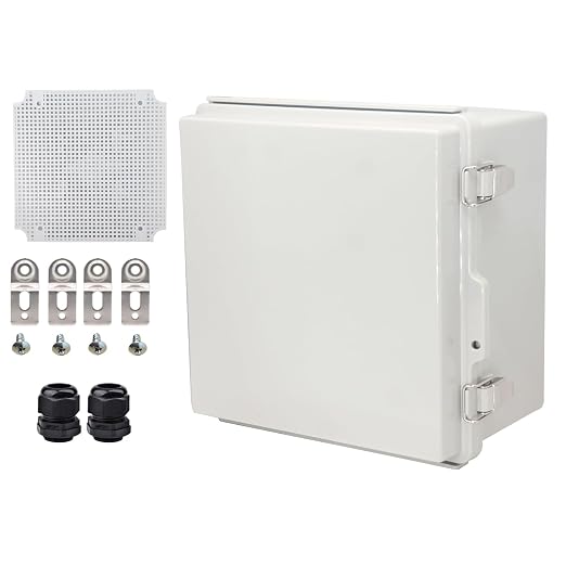 Waterproof Electrical Box with Mounting Plate, IP67 Junction Box Stainless by YETLEBOX