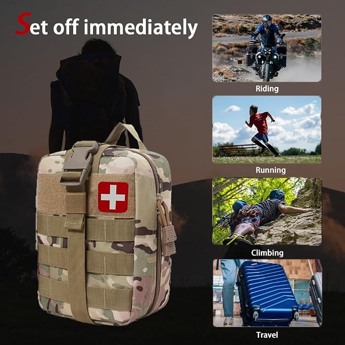Universal IFAK Trauma First Aid Kit Molle Pouches Emergency Survival Kit - Image 7