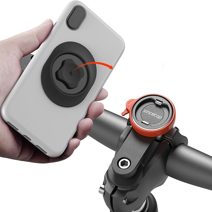 sincetop Bike Phone Mount, Mountain Bicycle Stem Cap Phone Holder, Universal by sincetop