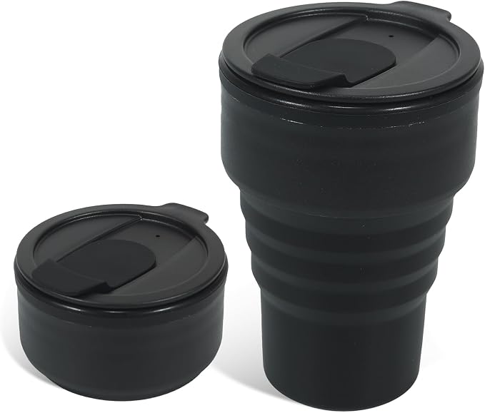 Foldable Silicone Water Bottle 13oz by Peboms