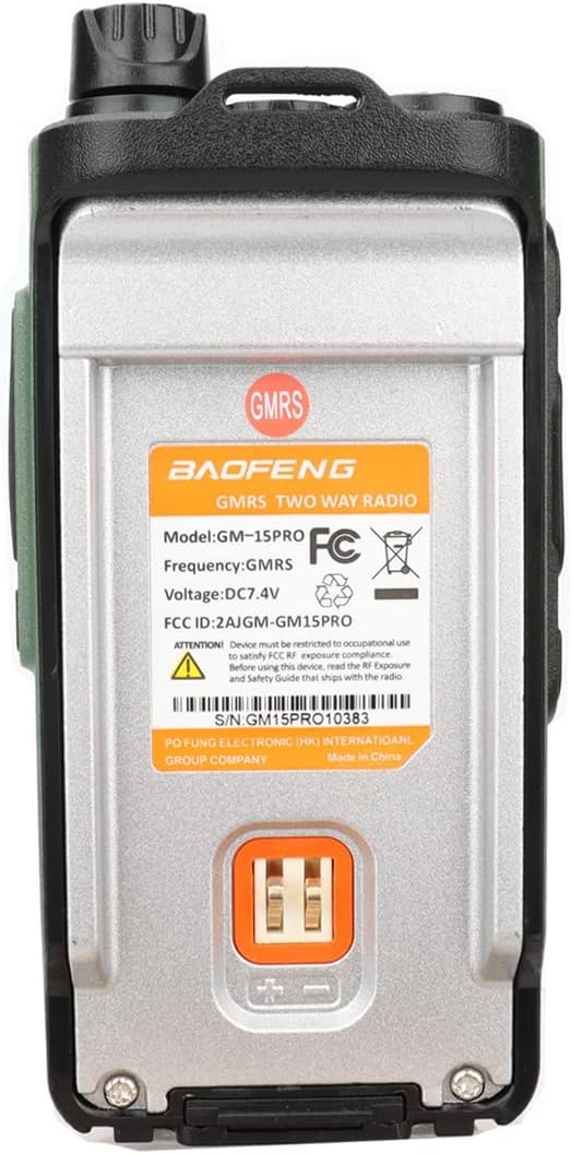 BAOFENG GMRS Handheld Radio GM-15 Pro 8W Rechargeable Long Range Walkie Talkies - Image 9