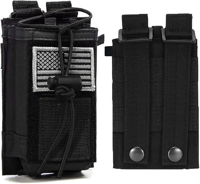 Molle Radio Pouch Tactical Radio Holder Nylon Police Radio Holster by ZWEHKD