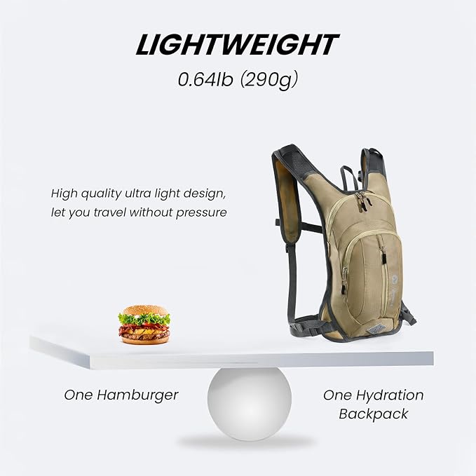 Nepest Hydration Pack Backpack for Women & Men, Lightweight Water Backpack - Image 2