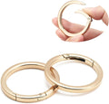 DEVPSISR 4pcs Flat Trigger Spring O Rings, Metal Keychain Ring Round Carabiner by DEVPSISR