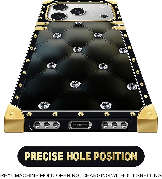 for iPhone 17 Pro Case Luxury Golden Decoration - Image 5