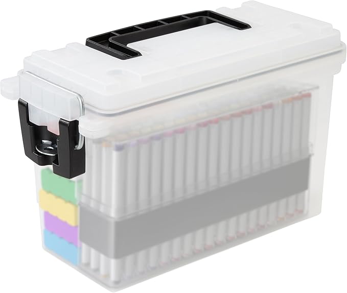 Sheffield 12635 Ammo Storage Box, Stackable .30 Cal Field Boxes, Water and Dust by Sheffield