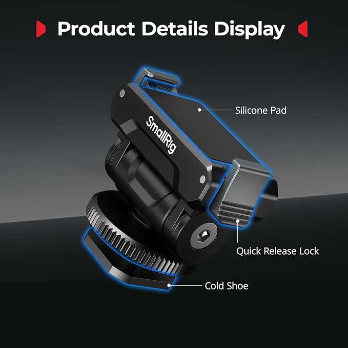 SMALLRIG Cold Shoe Adapter Mount - Image 4