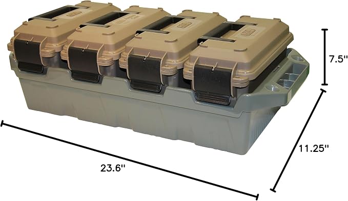 MTM AC4C 4-Can Ammo Crate, 30 Caliber, Convenient size, Easy Carry and - Image 5