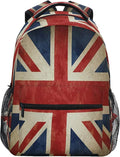 Backpacks UK British Flag School Bag Student Bookbag Adjustable Shoulder Bags by UOYO