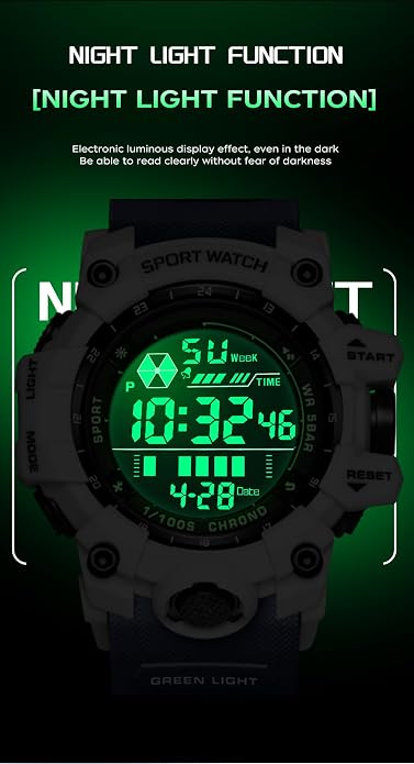 FANMIS Mens Military Multifunction Digital LED Watch Electronic Waterproof - Image 7
