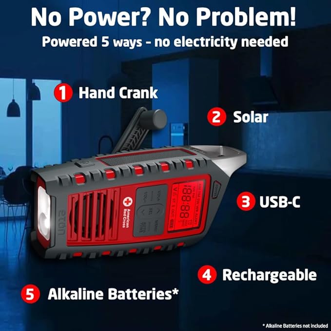 Eton Odyssey Multi-Powered All-Band Bluetooth Emergency Radio - Image 4
