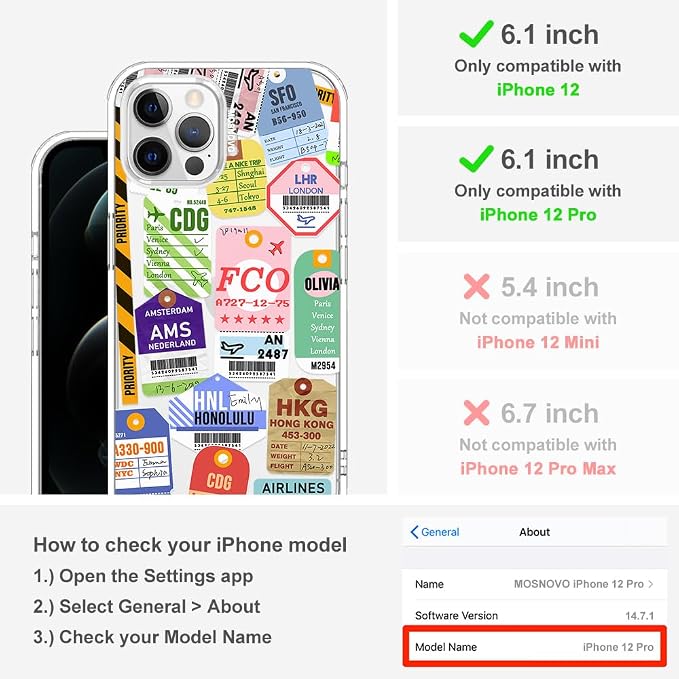 MOSNOVO Case for iPhone 12 & iPhone 12 Pro - Image 2