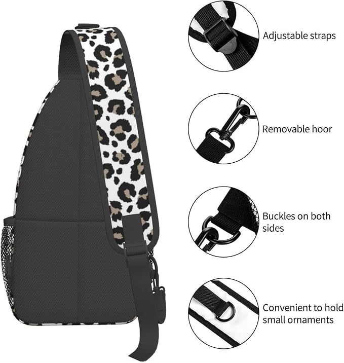 Leopard Print Crossbody Sling Bags - Image 4