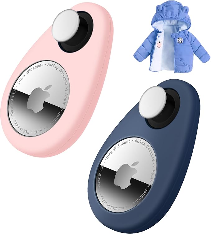 for Airtag Holder for Kids Baby Toddler Hidden 2 Pack GPS Tracker Case by HOME