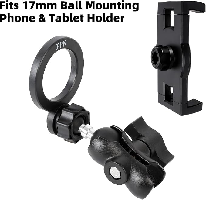 1" to 17mm Ball Adapter with 2.36" Short Double Socket Arm, Compatible with RAM - Image 6