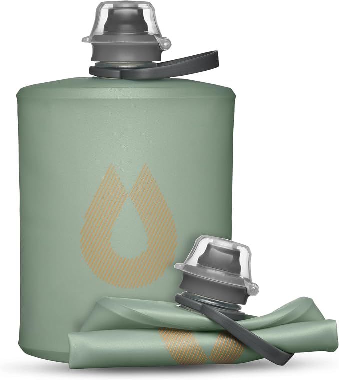 HydraPak Stow Collapsible Water Bottle – 350ml, 1L – Ultralight, Leak-Proof by Hydrapak