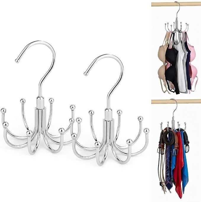 Rotatable Belt Hanger & Closet Organizer, 2 Pack by Unknown